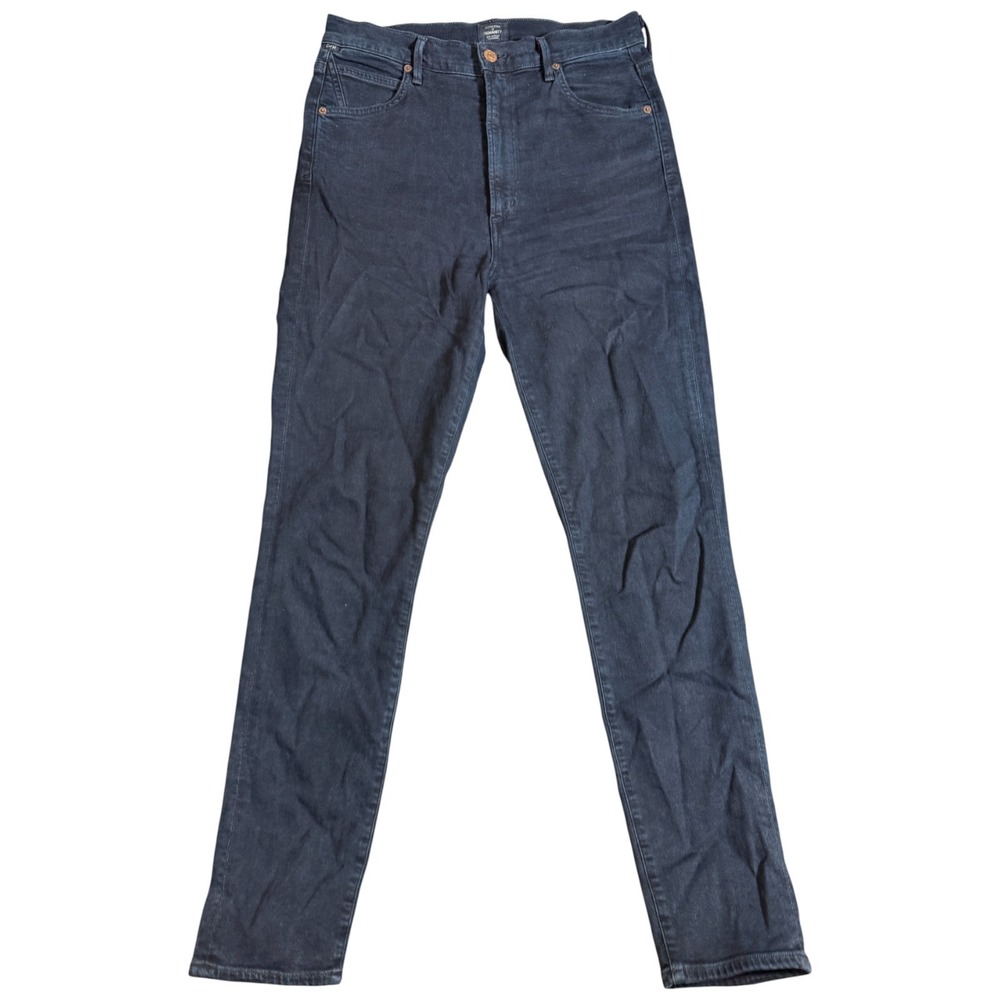 CITIZENS OF HUMANITY High-Rise Skinny CHRISSY Jeans 30x30 Indigo Distressed Wash